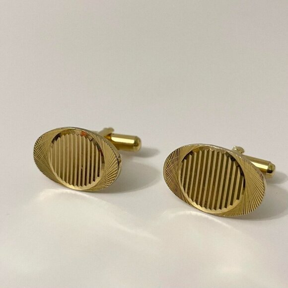 Vintage Mens Cufflinks 0.75 Inch Size Cuff Links - Picture 1 of 15